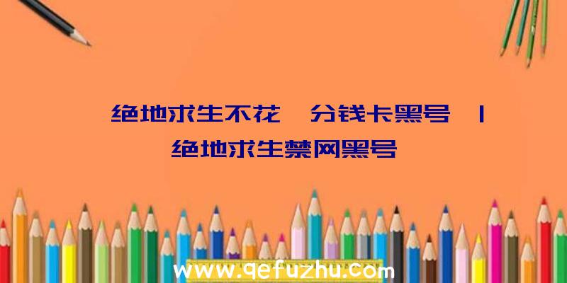 「绝地求生不花一分钱卡黑号」|绝地求生禁网黑号